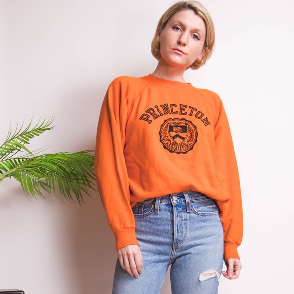 ❌SOLD❌Vintage orange Princeton University crewneck - Picture 2 of 7